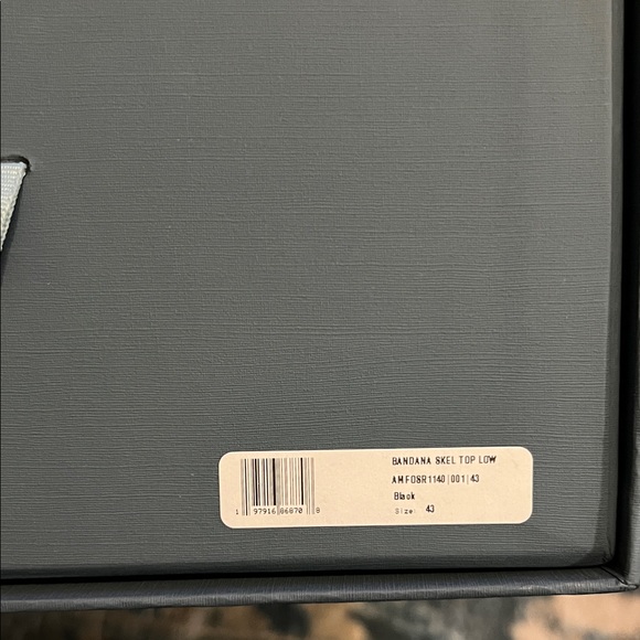 AMIRI Black Bandanna Sneakers - Picture 6 of 6